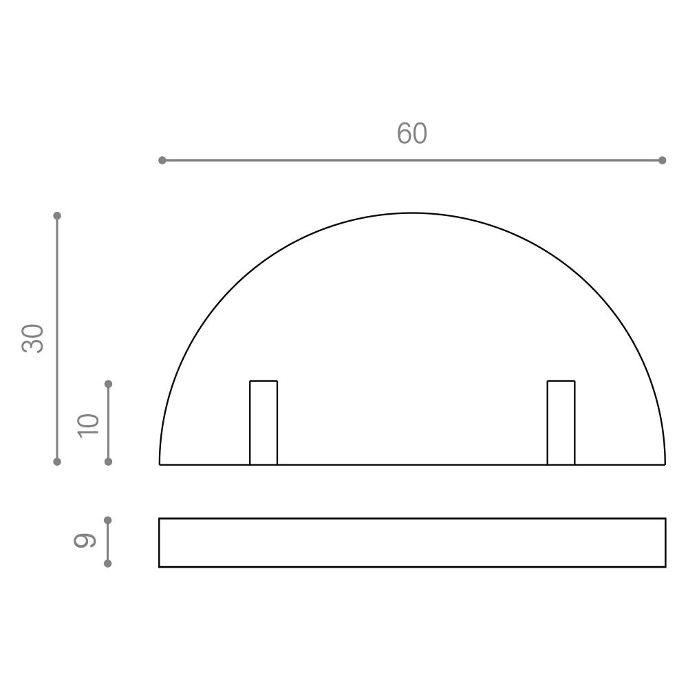 دستگیره کابینت تک پیچ بهریزان