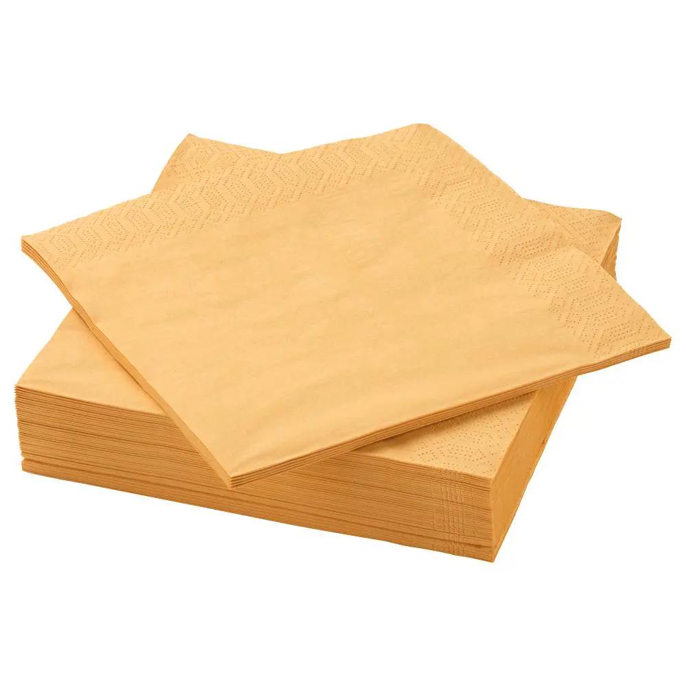 دستمال کاغذی ایکیا بسته 50 عددی مدل FANTASTISK سایز 40×40 سانتی متر زرد