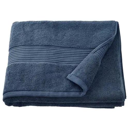 حوله حمام ایکیا مدل FREDRIKSJON سایز 70×140 سانتی متر آبی تیره